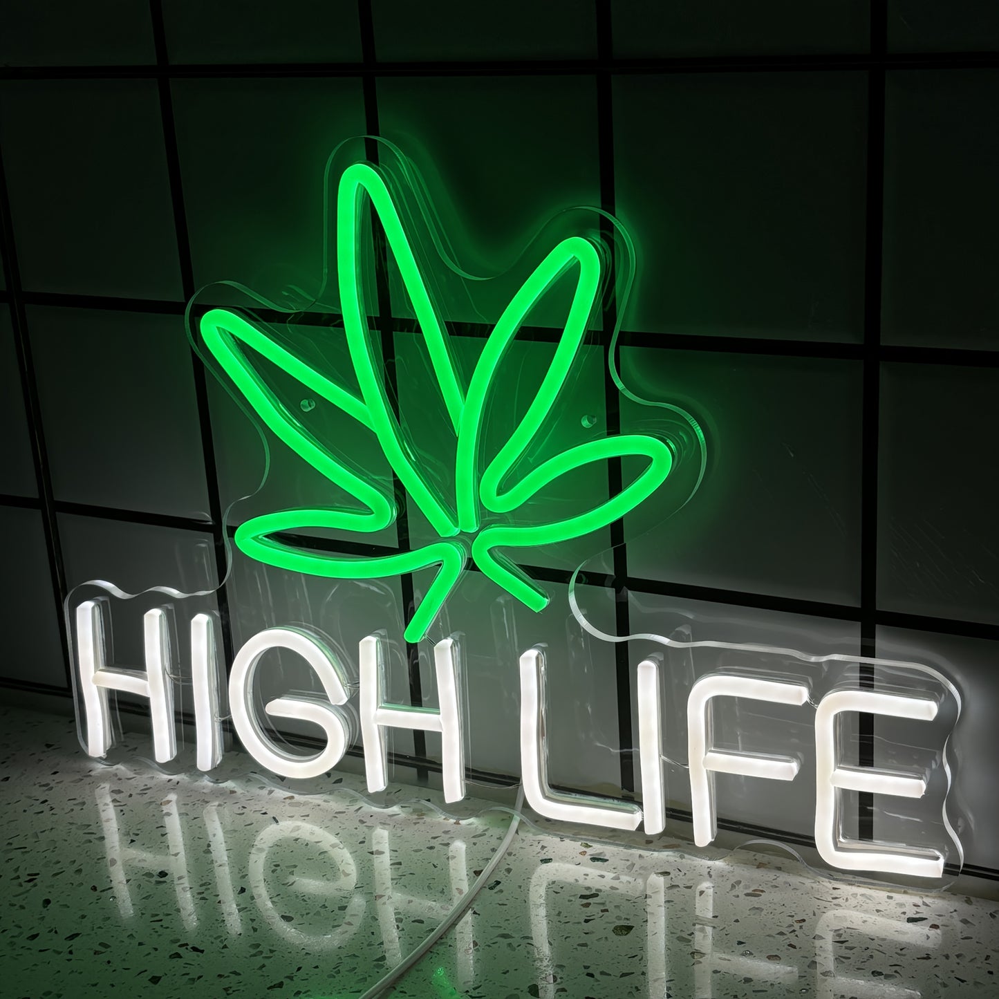 1pc High Life LED Neon Sign, USB Powered Wall Decor, Switch Controlled, Multipurpose for Bedroom, Bar, Coffee Shop, Game Room - No Battery Required