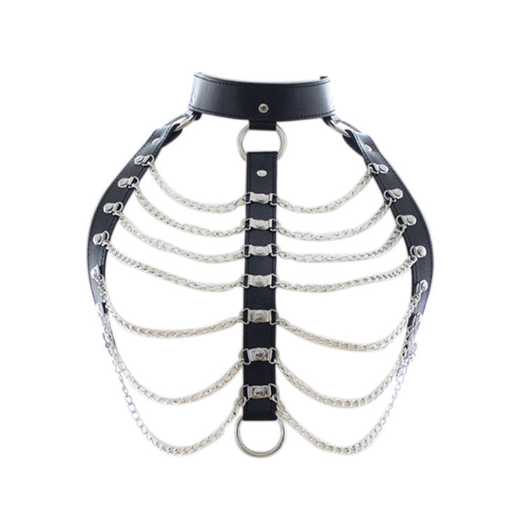 Nightclub Sexy Rivet Collar Chest Cover Trendy Chain