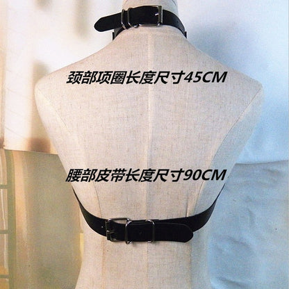 Nightclub Sexy Rivet Collar Chest Cover Trendy Chain