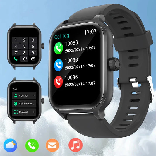 Smart watch, wireless calling/dial, multi-Sport mode, calling reminder and rejection, SMS reminder, for iPhone/Andriod