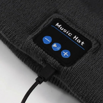 Beanie Bluetooth Wireless Stereo Headset Fashion Warm LED Hat Rechargeable Music Player With MIC Support Dimming LED Light